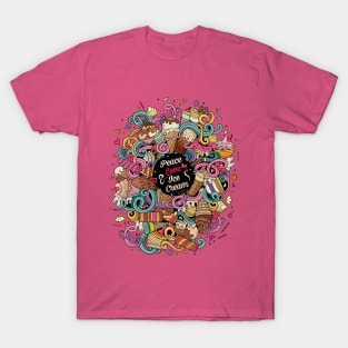 Peace, Love & Ice Cream T-Shirt